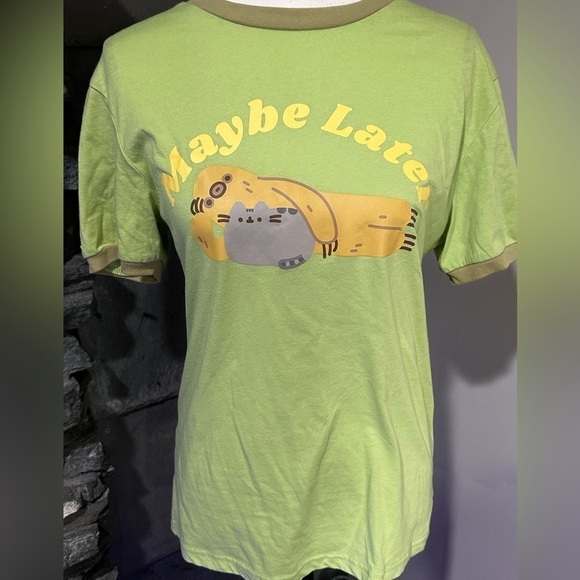 Pusheen Tops - Pusheen Maybe Later Tee Shirt
